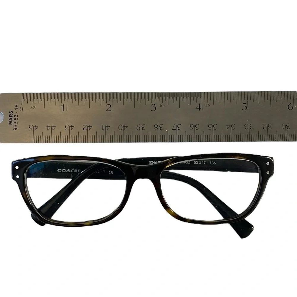 Coach women’s eyeglasses and case.‎ Frames only. Coach logo on temples. Black.
